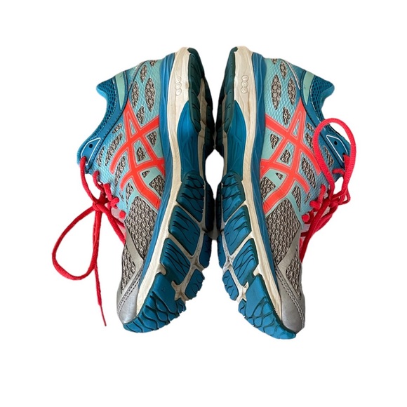 Asics Gel Cumulus 17 Women’s size 7 Silver Blue Pink Athletic Sneaker T5D8N - Picture 6 of 14